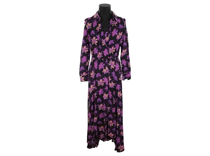 Maje Purple dress Viscose  ref.1414327