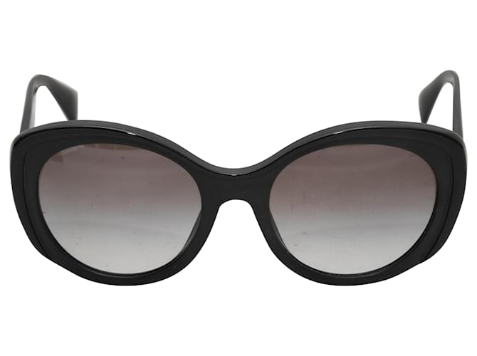 Lunettes de soleil oversizees Prada noires Plastique  ref.1414373