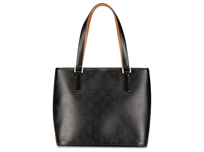 Gray Louis Vuitton Monogram Mat Stockton Tote Bag Leather  ref.1414403