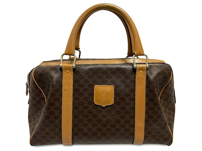 Céline Brown Celine Macadam Boston Leather  ref.1414413