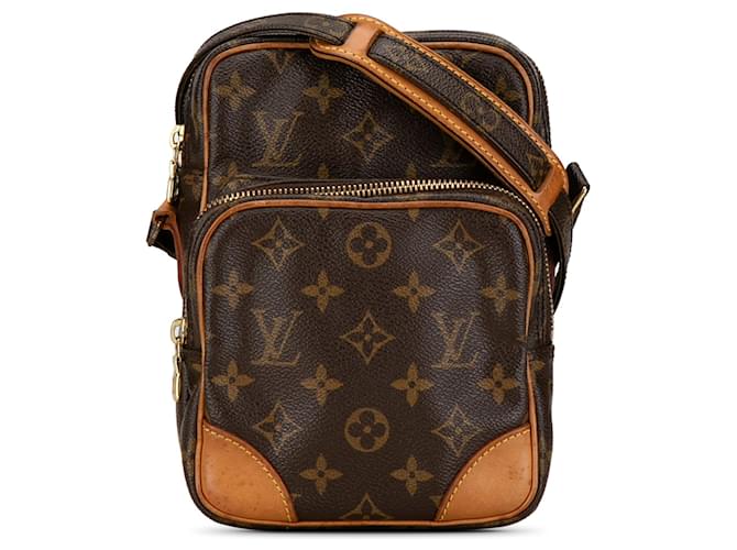 Brown Louis Vuitton Monogram Amazone Crossbody Bag Leather  ref.1414438