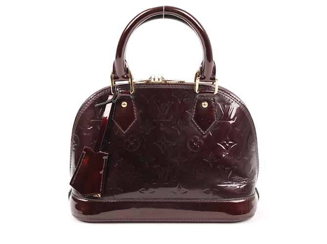 Bolsa Louis Vuitton Vernis Alma BB em Amarante M91678 Bordeaux Couro  ref.1414523