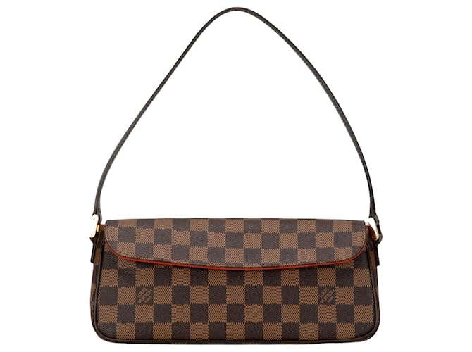 Louis Vuitton Recoleta Marrom Lona  ref.1414547