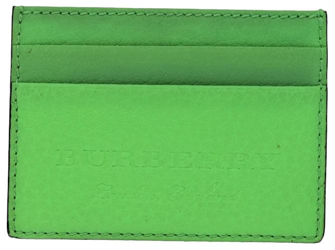 Burberry Verde Couro  ref.1414556