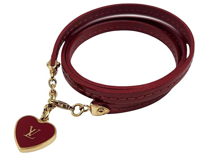 Louis Vuitton Red Leather  ref.1414572