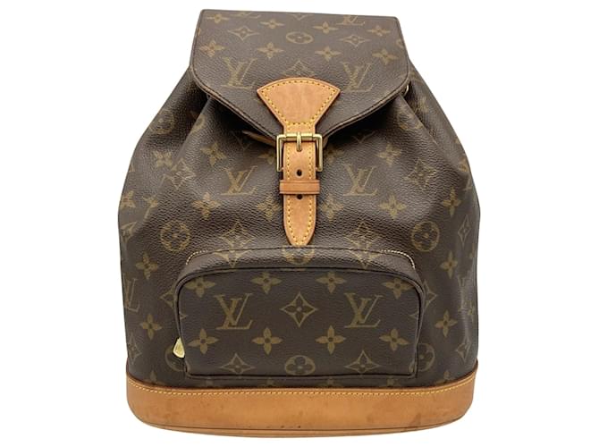 Louis Vuitton Montsouris Brown Pony-style calfskin  ref.1414583