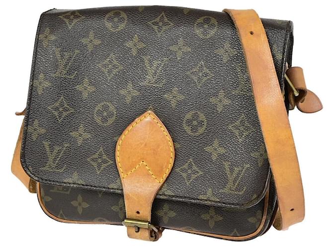 Cartouchiere Cartuchera Louis Vuitton Castaño Lienzo  ref.1414586