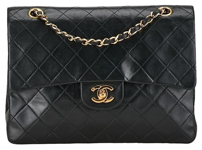 Classique Chanel Timeless Cuir Noir  ref.1414596