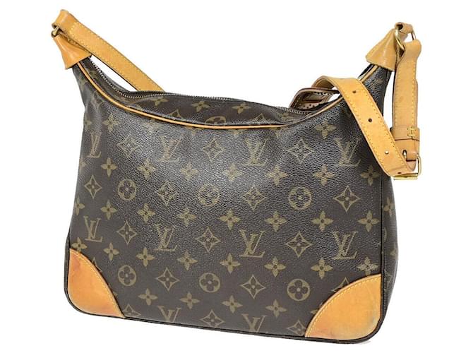 Louis Vuitton Boulogne Castaño Lienzo  ref.1414622