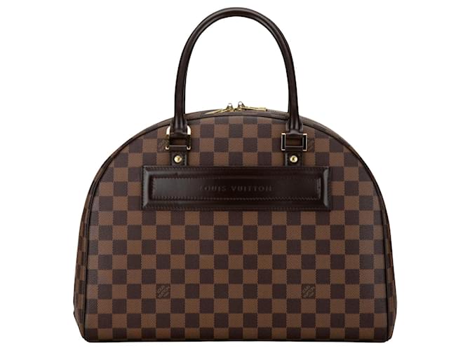 Louis Vuitton Nolita Marrom Lona  ref.1414671