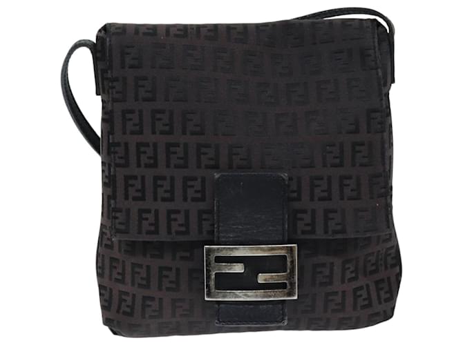 Fendi Zucchino Preto Lona  ref.1414677