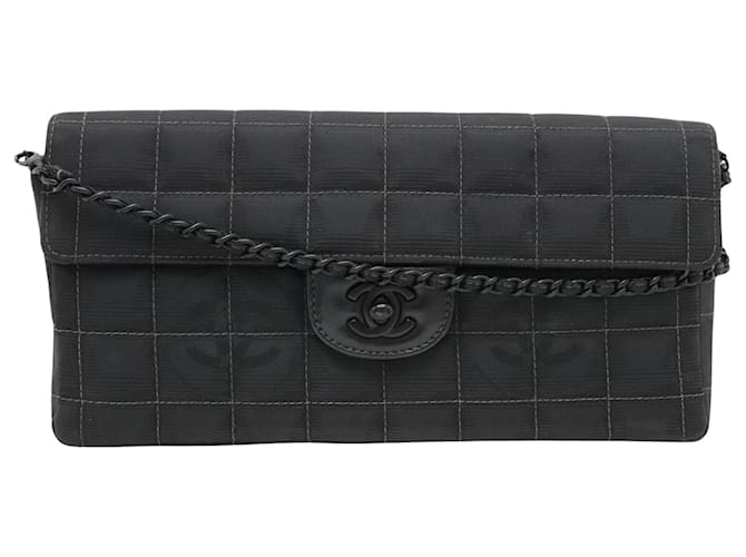 Timeless Chanel Chocolate bar Black Cloth  ref.1414682