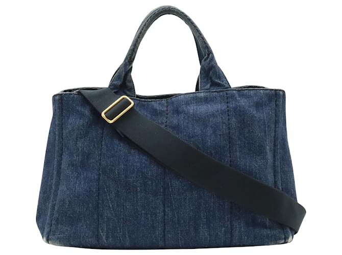 Tote Prada Canapa Navy blue Denim  ref.1414691