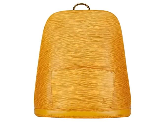 Louis Vuitton Gobelins Yellow Leather  ref.1414694