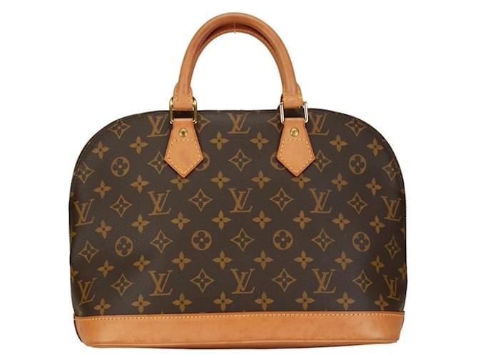 Louis Vuitton Alma Marrone Tela  ref.1414705