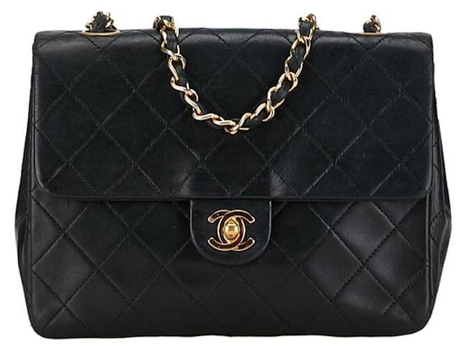 Timeless Chanel Atemporal Preto Couro  ref.1414765