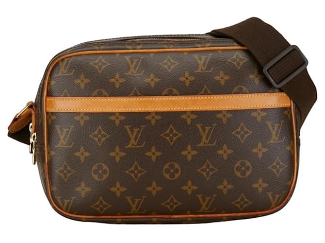 Louis Vuitton Reportero PM Castaño Lienzo  ref.1414768