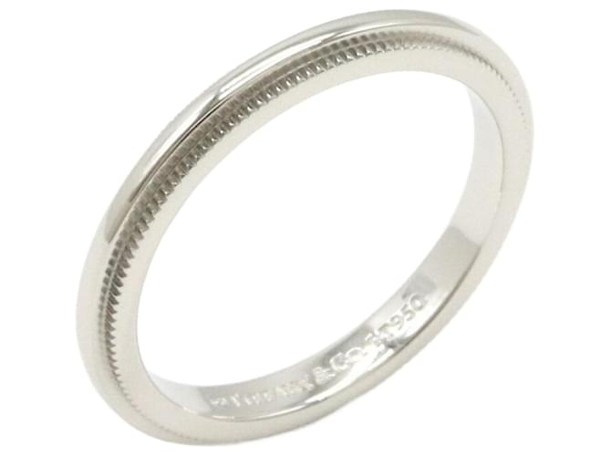 Tiffany & Co Milgrain Silvery Platinum  ref.1414789