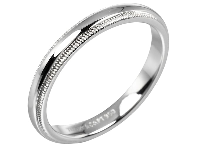 Tiffany & Co Milgrain Silvery Platinum  ref.1414799