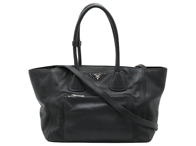 Prada Saffiano Cuir Noir  ref.1414826