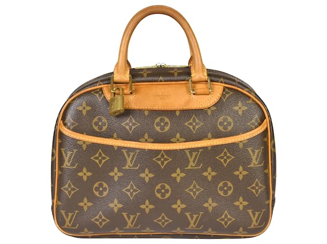 Louis Vuitton Trouville Marrom Lona  ref.1414832