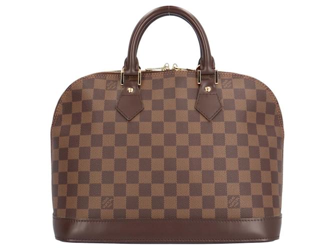 Louis Vuitton Alma Castaño Lienzo  ref.1414862