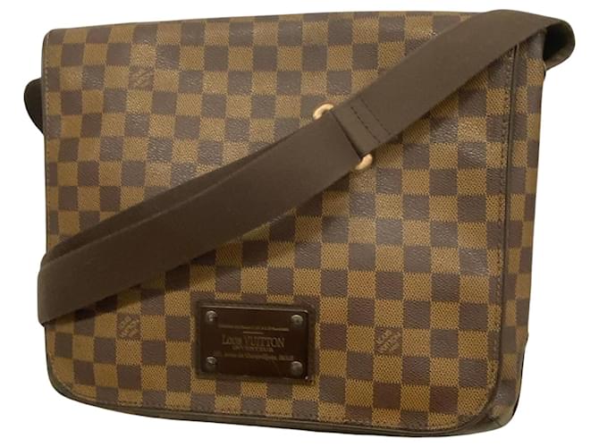 Louis Vuitton Brooklyn Castaño Lienzo  ref.1414875