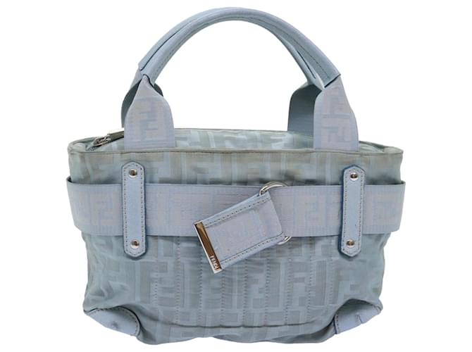 Fendi Zucca Azul Lona  ref.1414932