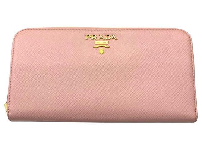 Prada Saffiano Rosa Couro  ref.1414951