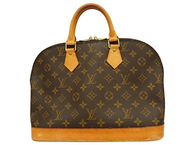 Louis Vuitton Alma Castaño Lienzo  ref.1414957