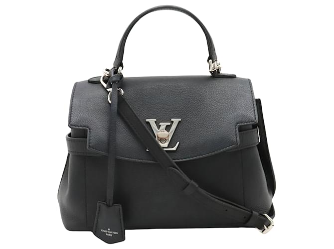 Louis Vuitton Lockme Negro Cuero  ref.1414968