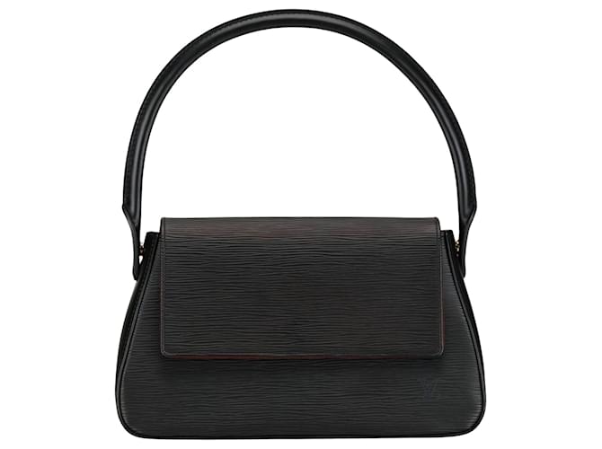 Louis Vuitton Looping Preto Couro  ref.1414970