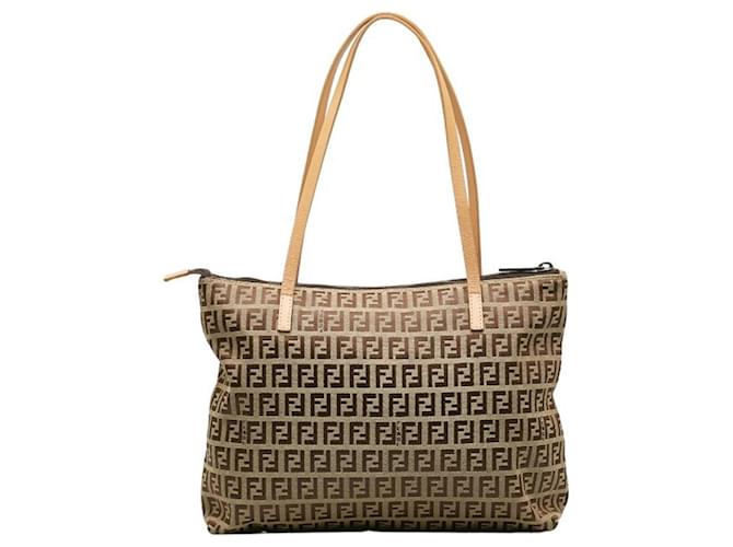 Fendi Zucchino Toile Beige  ref.1414984