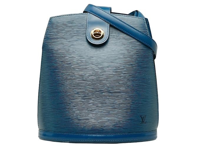 Louis Vuitton Cluny Azul Couro  ref.1414994