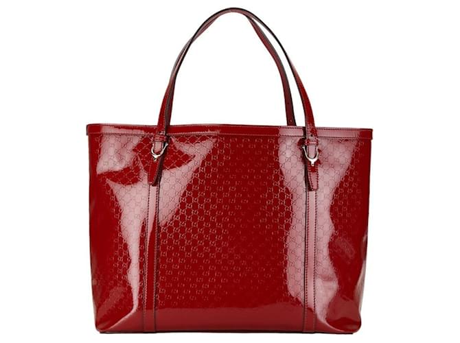 Gucci Micro Guccissima Rot Lackleder  ref.1415026