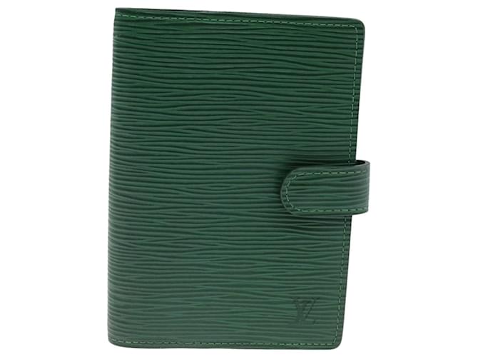 Agenda Louis Vuitton PM Verde Couro  ref.1415045