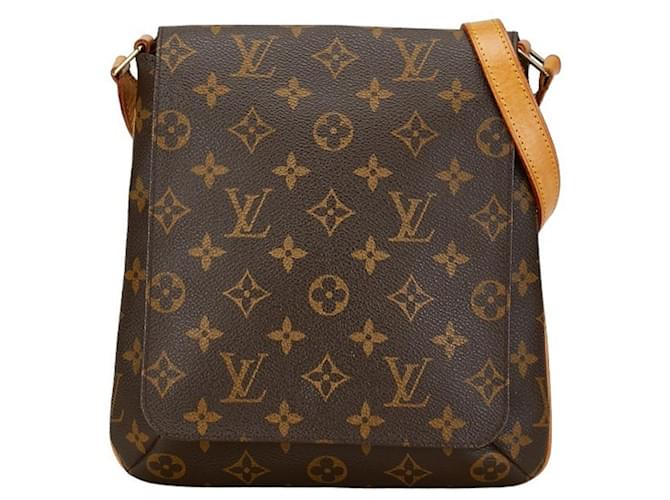 Louis Vuitton Musette Salsa Castaño Lienzo  ref.1415054