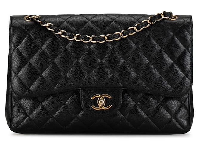 Chanel Timeless Black Leather  ref.1415101