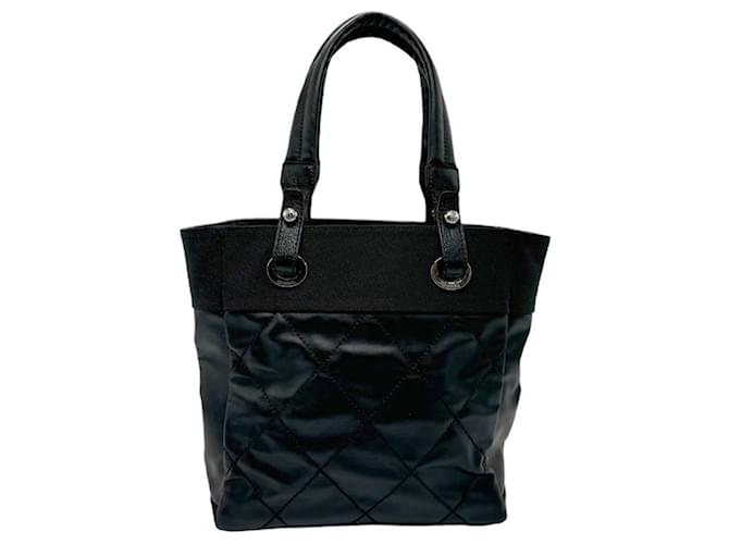 Chanel Paris Biarritz Toile Noir  ref.1415102