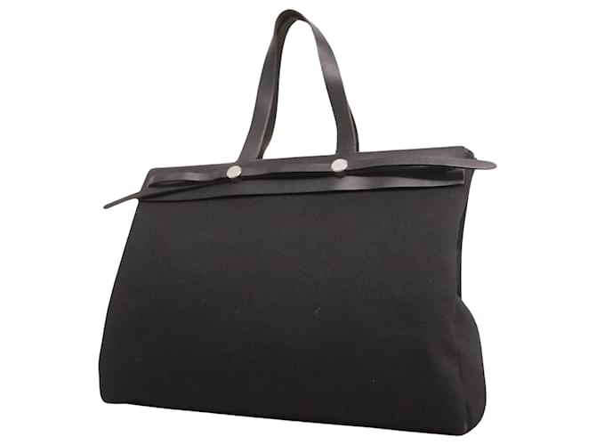 Hermès Herbag Toile Noir  ref.1415106