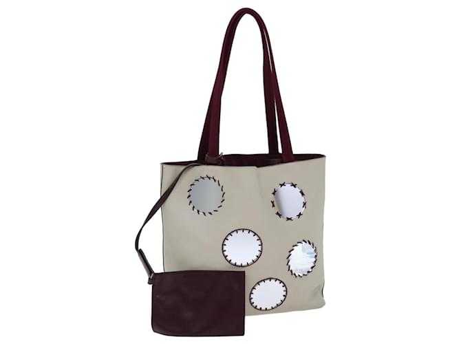 Tote Prada Beige Leder  ref.1415140