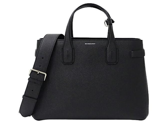 Bannière Burberry Cuir Noir  ref.1415157