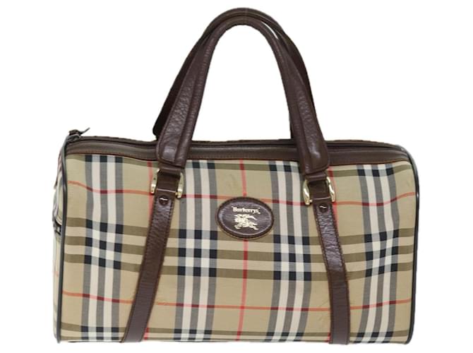 Burberry Nova Check Beige Leinwand  ref.1415182