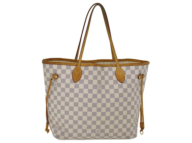 Louis Vuitton Neverfull Blau Leinwand  ref.1415220