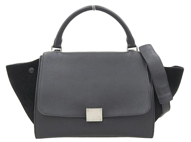 Céline Trapèze Marrone Pelle  ref.1415221