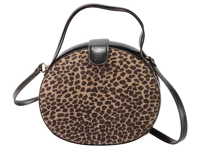 Loewe Anagram Marrone Pelle  ref.1415245