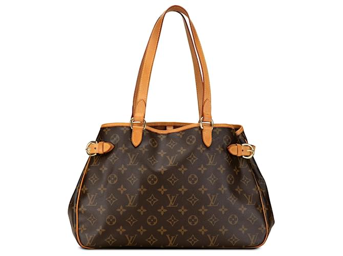 Louis Vuitton Marron Monogram Batignolles Horizontal Toile  ref.1415281