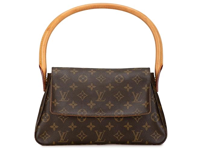 Louis Vuitton Monograma Marrom Looping Mini Lona  ref.1415286