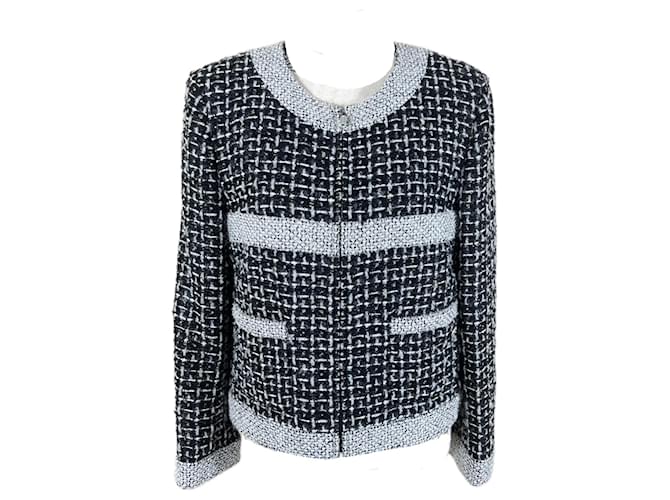 Chanel Nueva chaqueta de tweed negro Lesage de Charlotte Groeneveld  ref.1415362