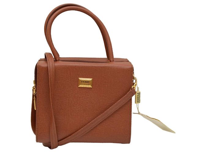 Bolsa Gianfranco Ferré em couro marrom